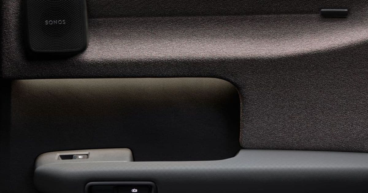Audi A2 e-tron Door Panel With Sonos Speaker and Recycled Fabric Trim