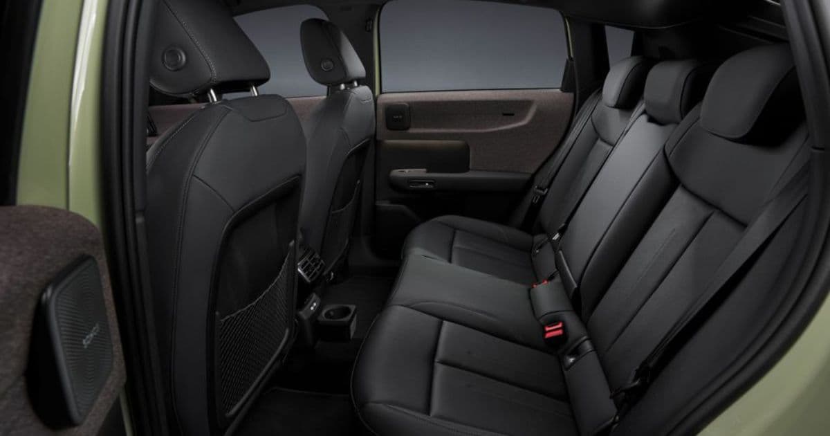 Audi A2 e-tron Rear Seats and Rear Door Panel in Black Upholstery